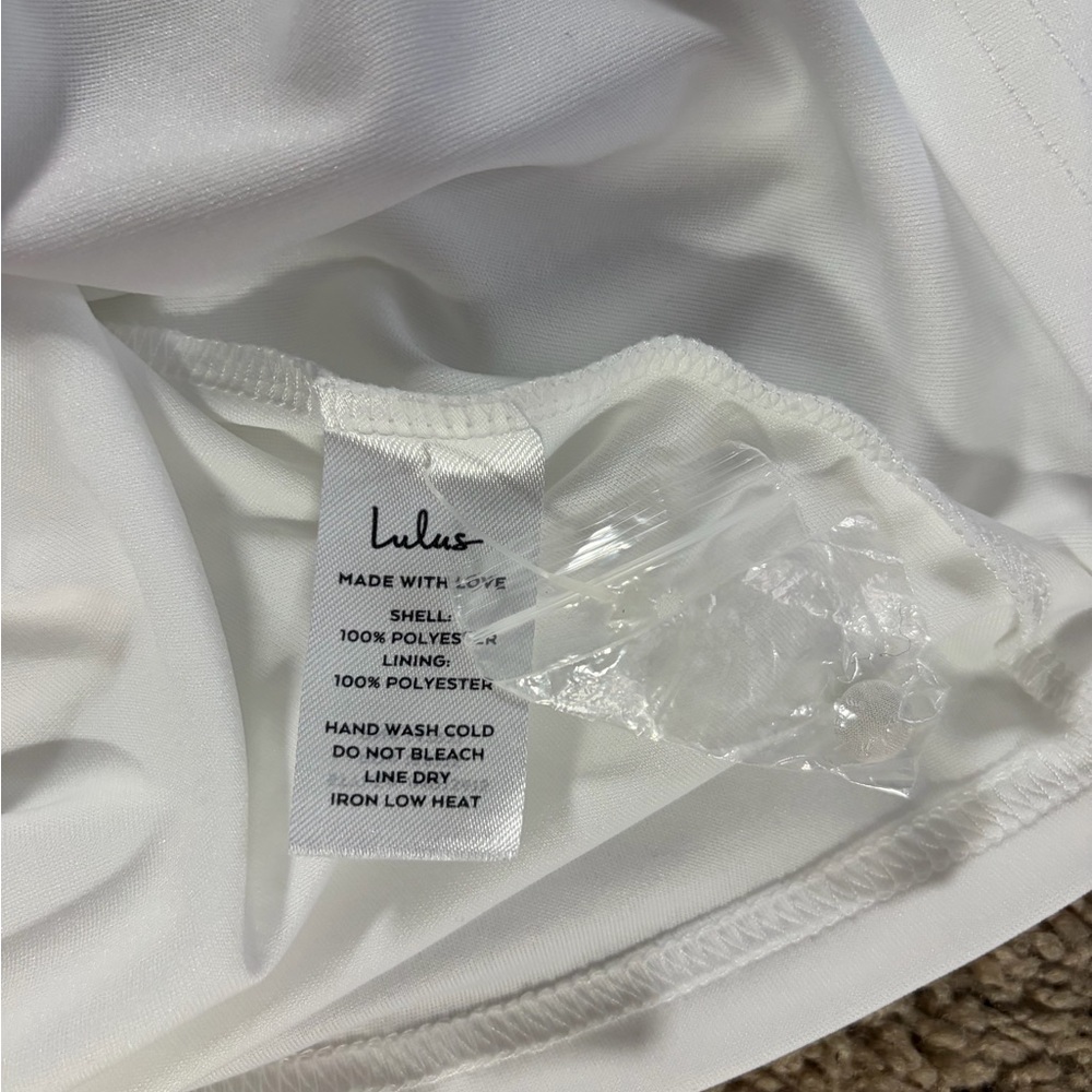 Lulus Tier and Far White Tiered Pleated Halter Midi Dress - Picture 10 of 11